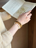 Natural White Moonstone & Quartz Crystal Bracelet | S925 Sterling Silver Handmade Jewelry