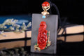 New “Joyful Elegance” Nanhong Agate Pendant – 18K Gold Setting, Rare Ice-Red Gem
