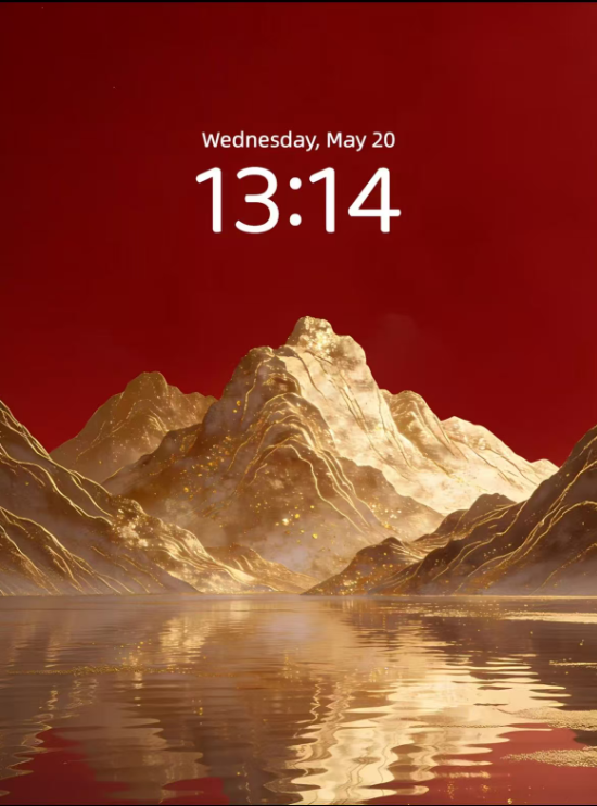 Golden Water Fortune / HD Wallpapers 5-Pack