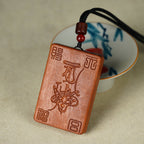 Longhu Mountain Lightning Wood Spirit Coin | Taoist Protection Pendant