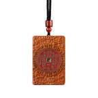 Longhu Mountain Lightning Wood Spirit Coin | Taoist Protection Pendant